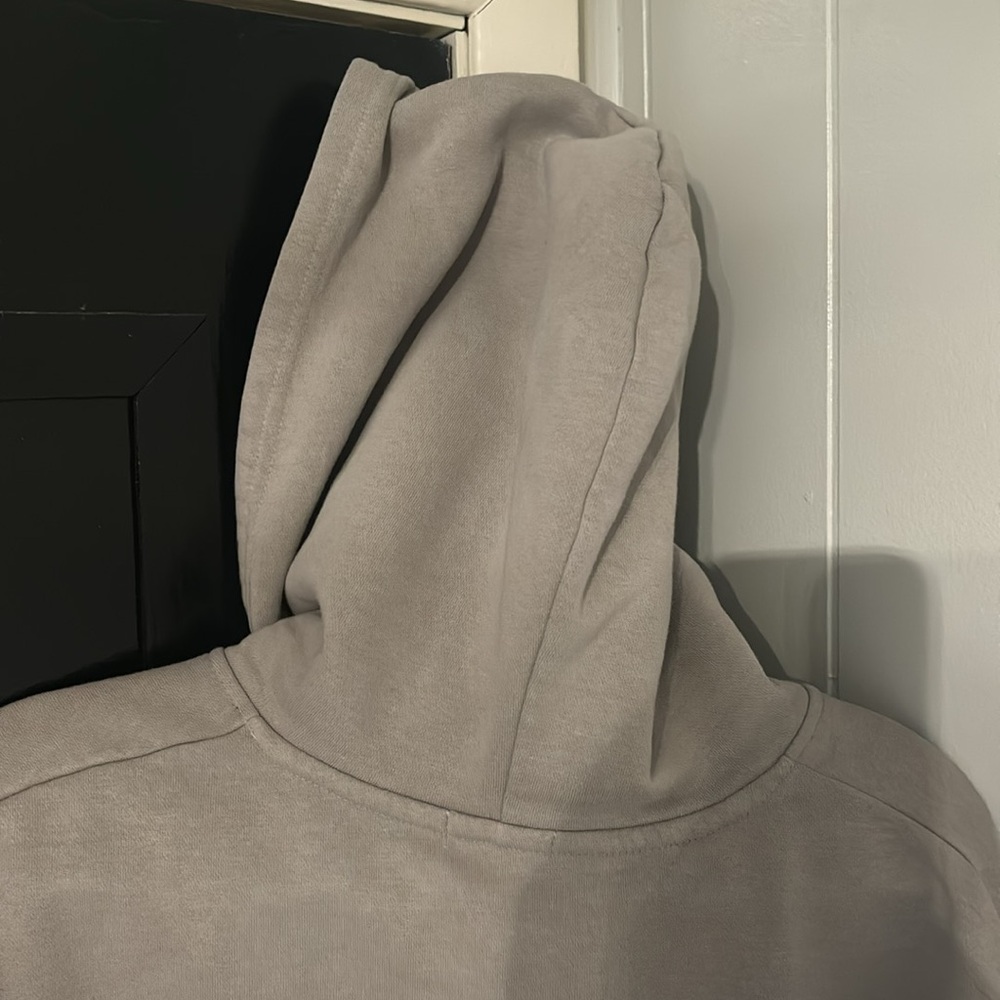 Gray Hoodie with Purple Peace Graphic - Picture 8 of 8